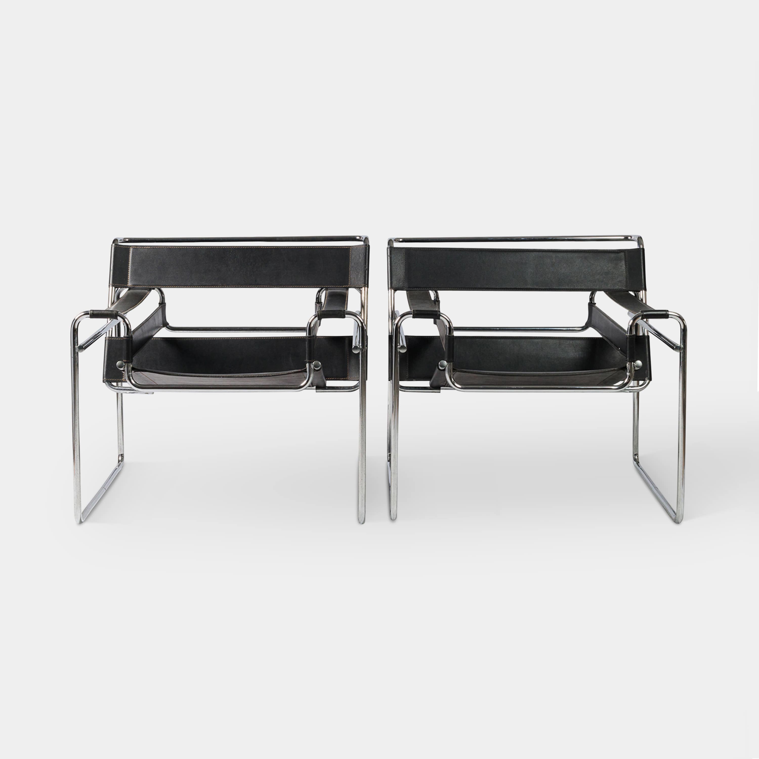 Poltrone Wassily Anni '70 - Set di 2