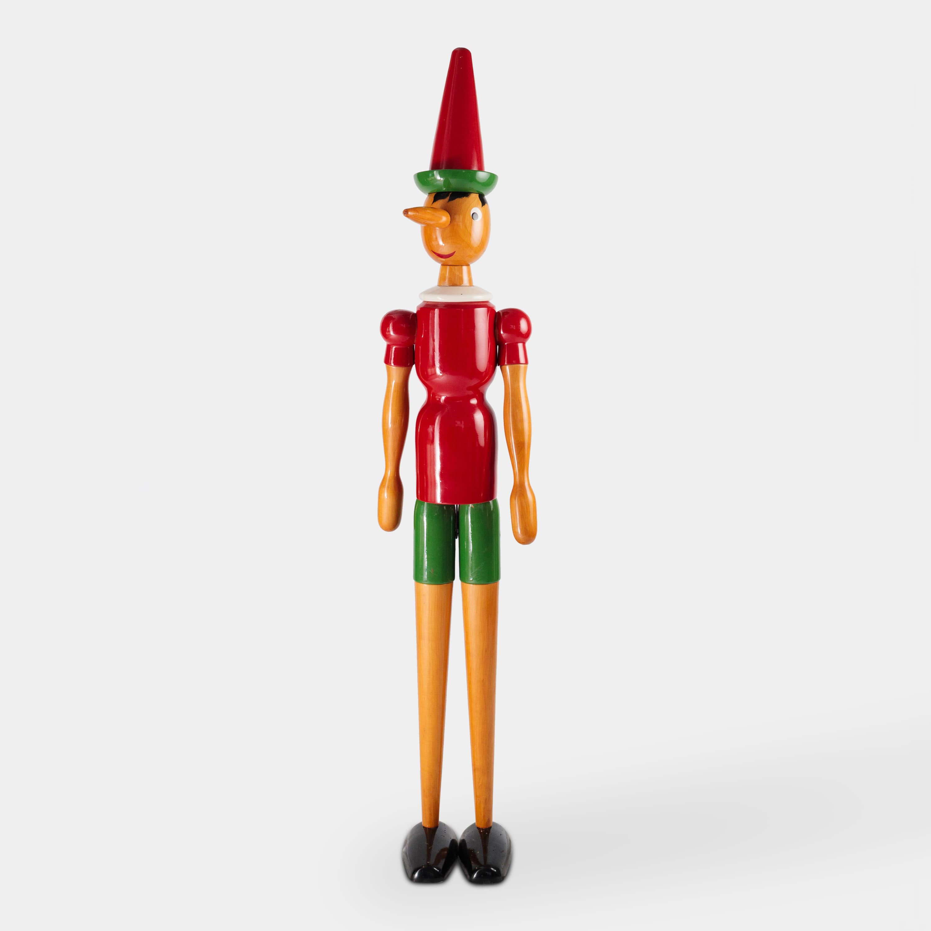 Pinocchio in Legno Artigianale Anni '80