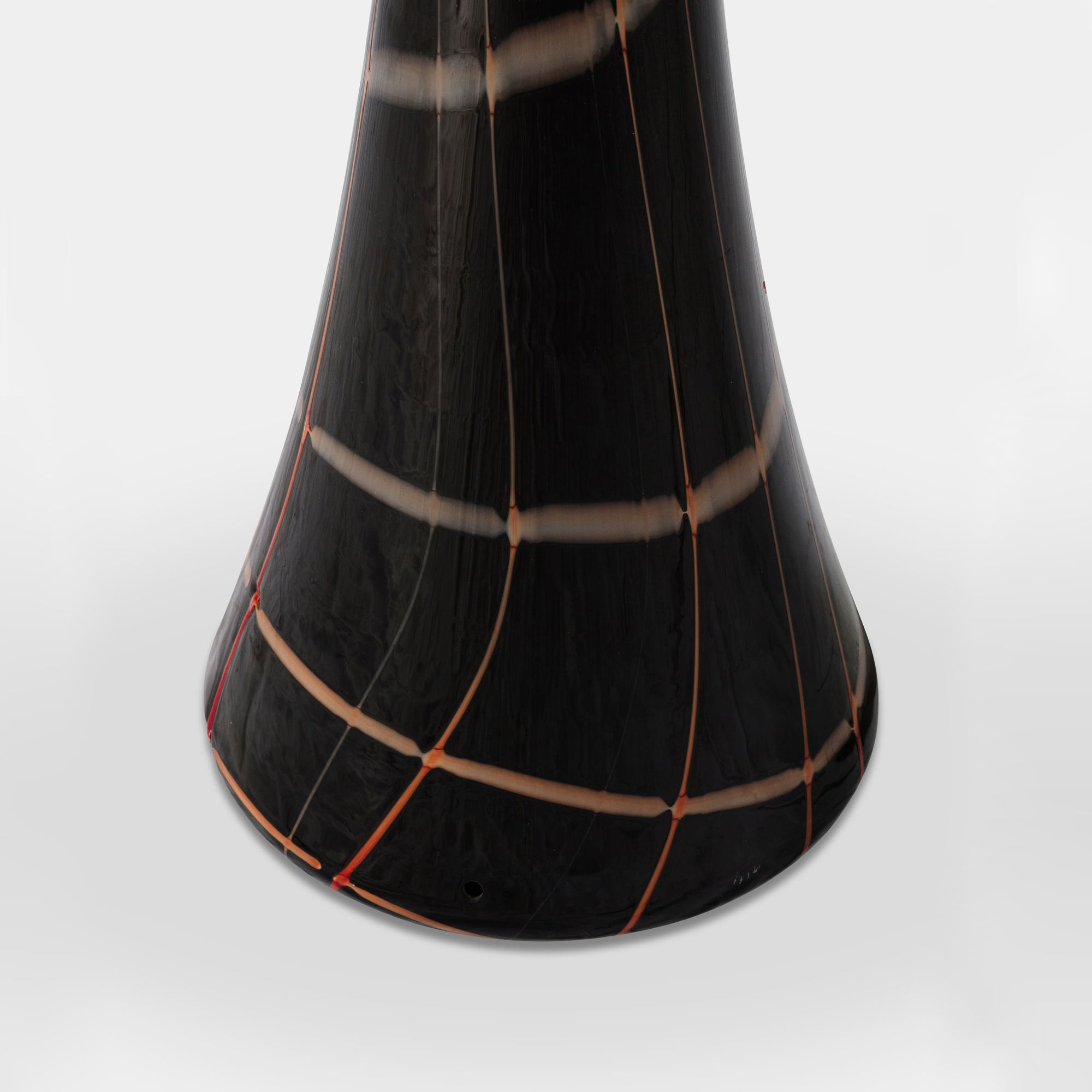 Geometric Design Murano Glass Vase 1970s