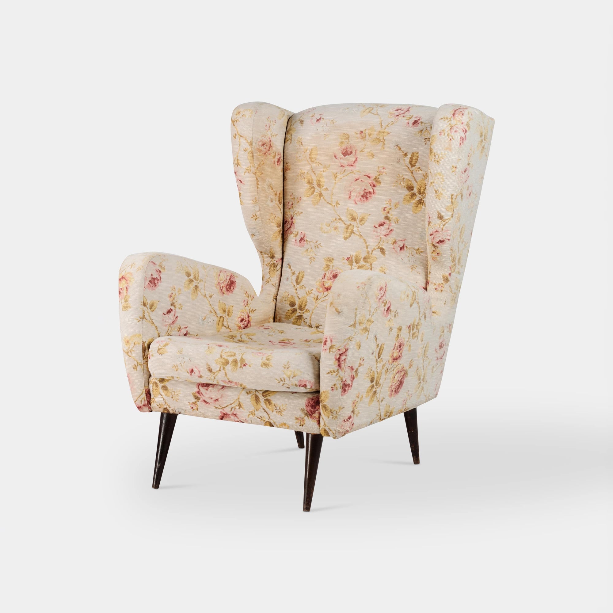 Floral Armchairs 1950s Gio Ponti Style - Set of 2