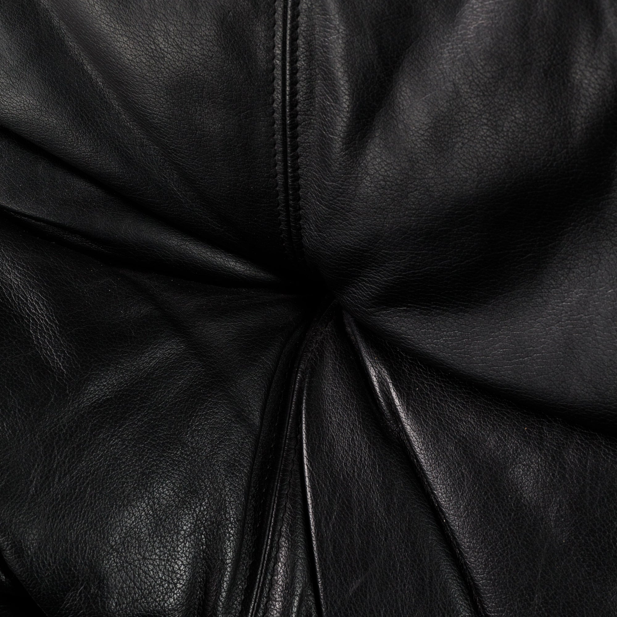 Black Leather Armchair 1980s