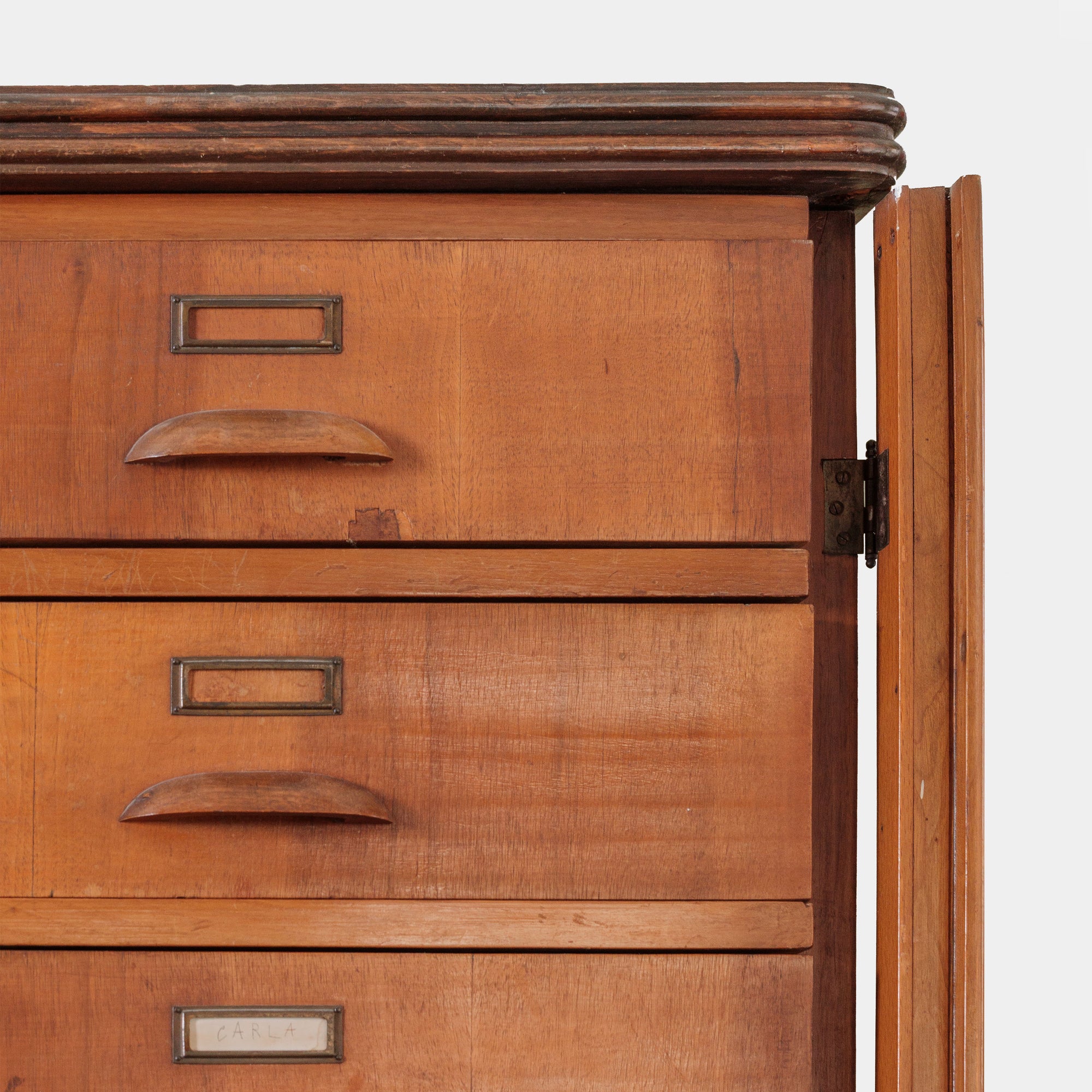 Rosewood Veneer Filing Cabinet 1970s